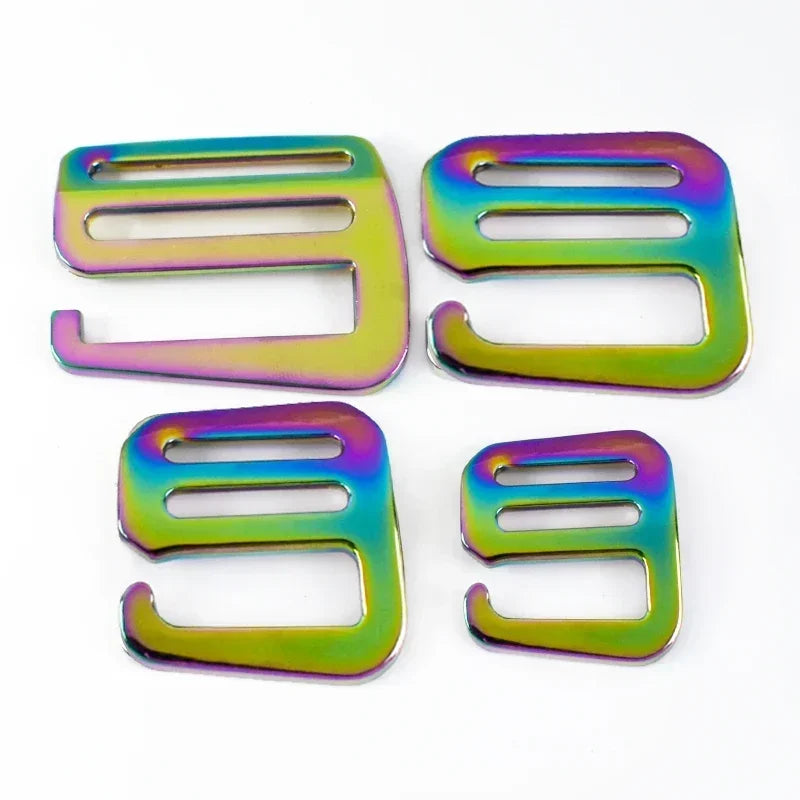 Metall G-Haken Schnalle 19-38 mm für Tasche Gürtel mit Tri Glide Slider