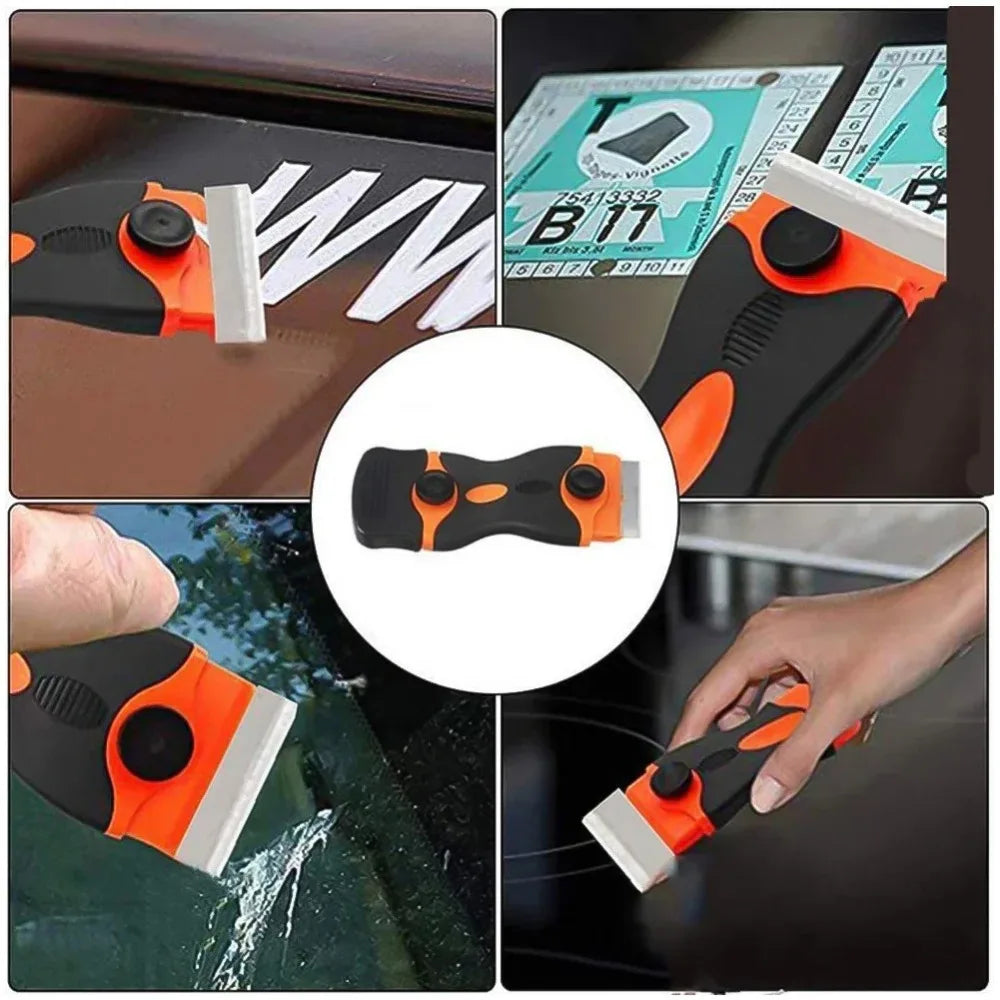 Praktischer Fenster und Glas Schaber mit Nylon Rakel für Reinigung