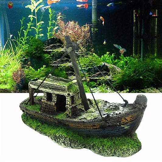 Aquarium Schiffswrack Harz Ornament – Detailreiche Landschaft Deko Varianten