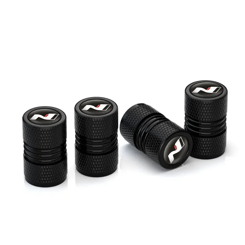 4er Set Aluminium Ventilkappen für Auto Reifen – Schutz - sportlicher Look