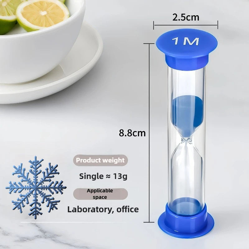 Bunte Mini Sanduhren Set mit verschiedenen Zeitintervallen zur Dekoration