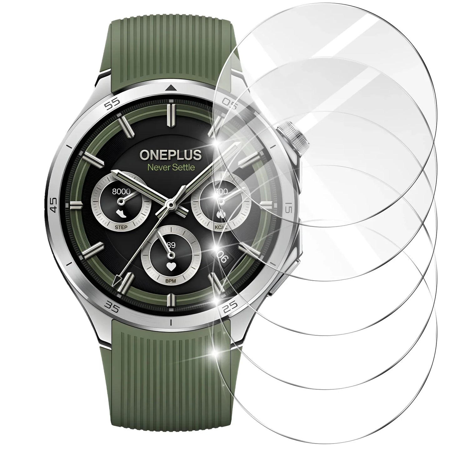 2.5D Displayschutzfolie gehärtetes Glas kratzfest für Smartwatch