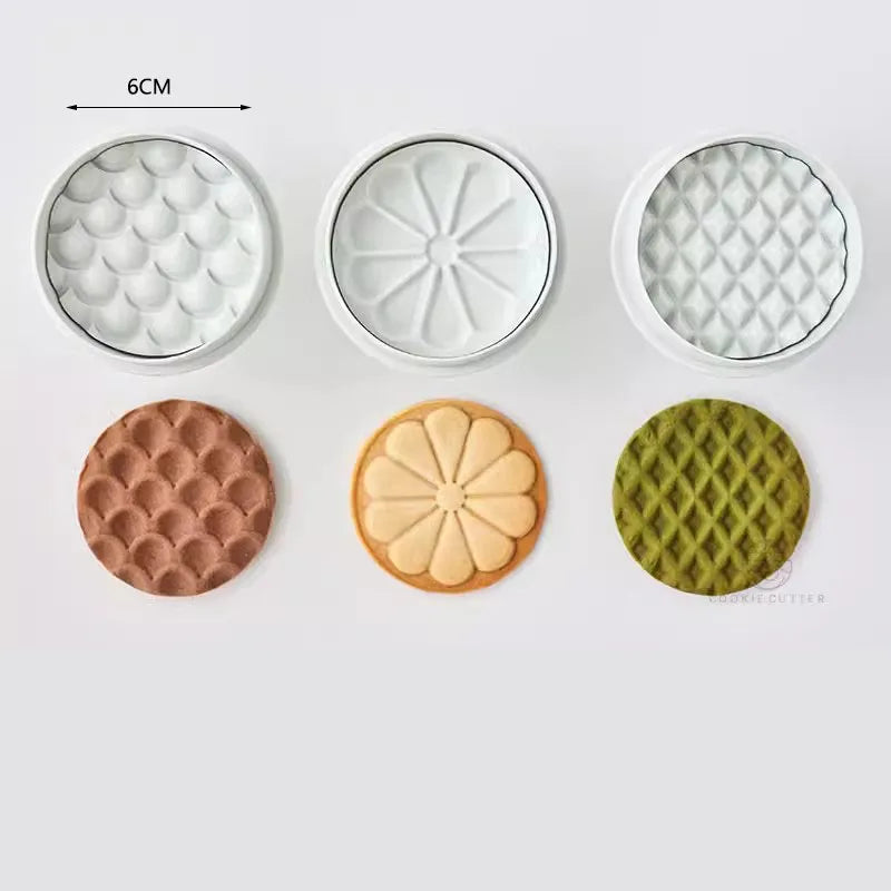 Praktischer 3D Keksstempel aus Kunststoff für kreative Kekse