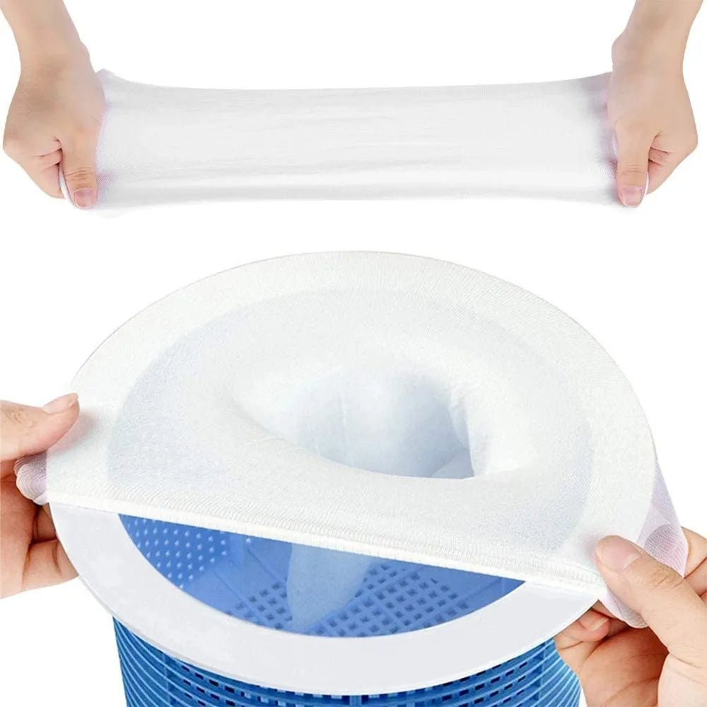 Wiederverwendbare Pool-Skimmer-Socken 5/10 Stück – Schutz - Sauberkeit fürs Wasser
