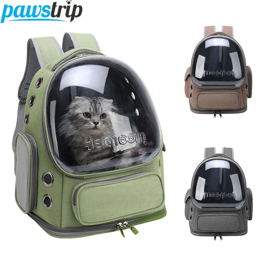 Transparenter Haustier Rucksack für Katzen und kleine Hunde Reisen