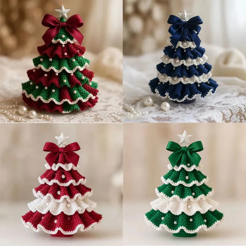 DIY Mini-Weihnachtsbaum Häkelset für einfaches handgefertigtes Dekor