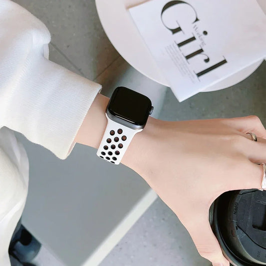 Sportuhrenarmband Silikon für Apple Watch Serien und Ultra