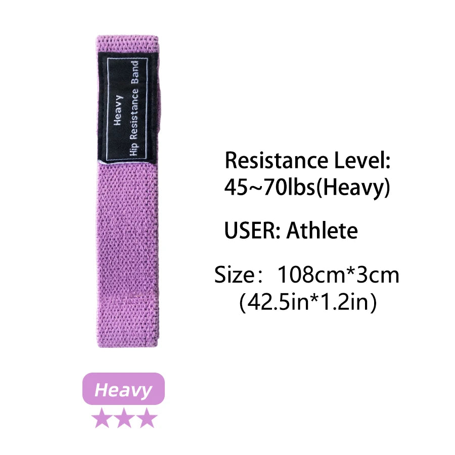 3er Set lange elastische Stoff Widerstandsbänder für Beine Gym Fitness