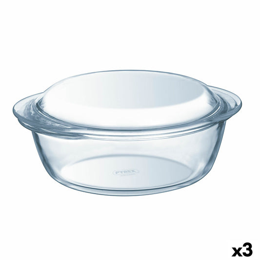Topf mit Deckel Pyrex Essentials Durchsichtig 1,4 L (3 Stück)-Haus & Küche, Küchengeräte-Pyrex-Ciniskitchen