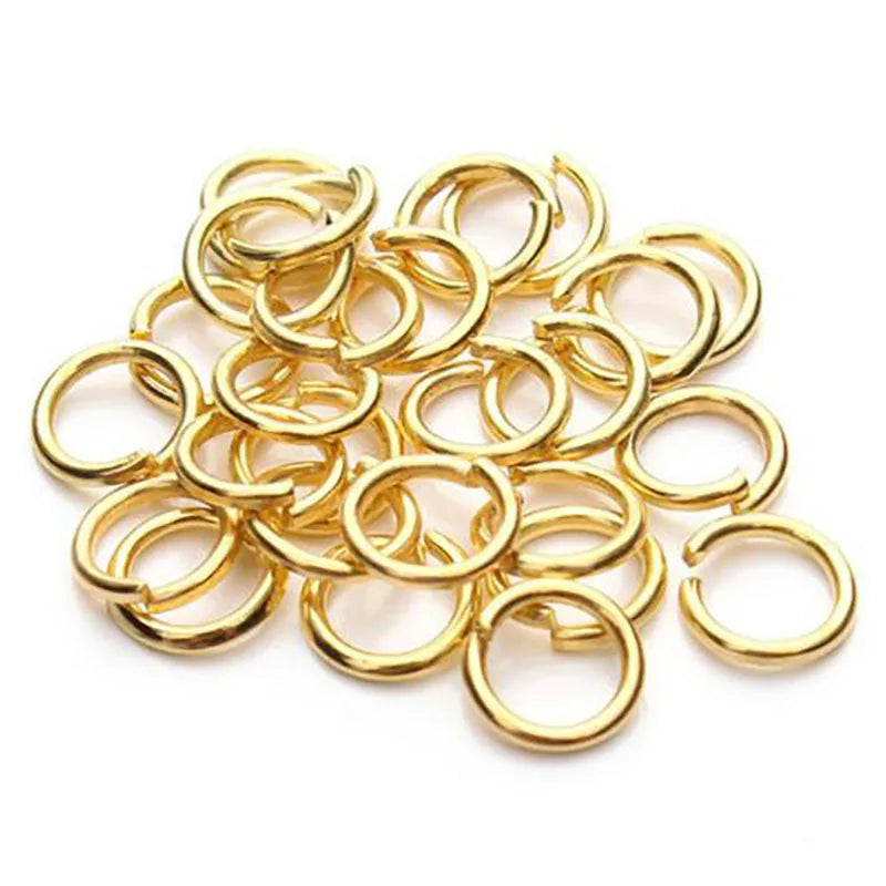 200 Teile Metall Jump Split Ringe 3-12mm für Schmuck DIY Zubehör