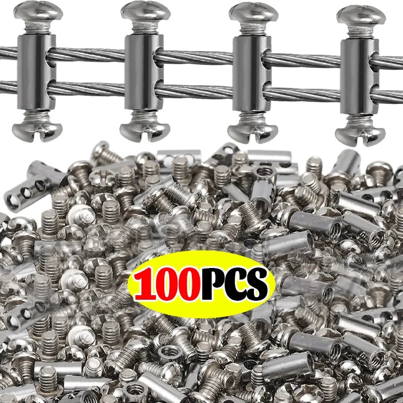 Robuste Kupfer Drahtseilklemmen mit Doppel-Loch – Set 10–100 Stück sichern schnell