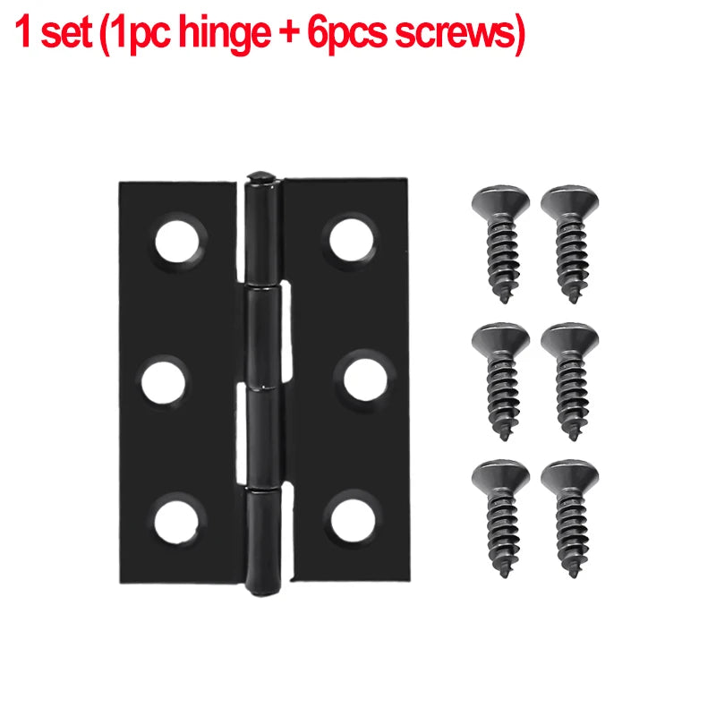 Schwarze Edelstahl Möbelscharniere – Robust - Vielseitig für Holz