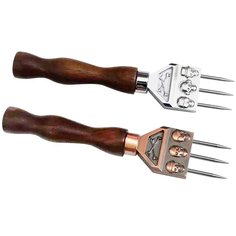 Drei-Zinken Schädel Eis Pick aus Edelstahl für Bar und Barkeeper