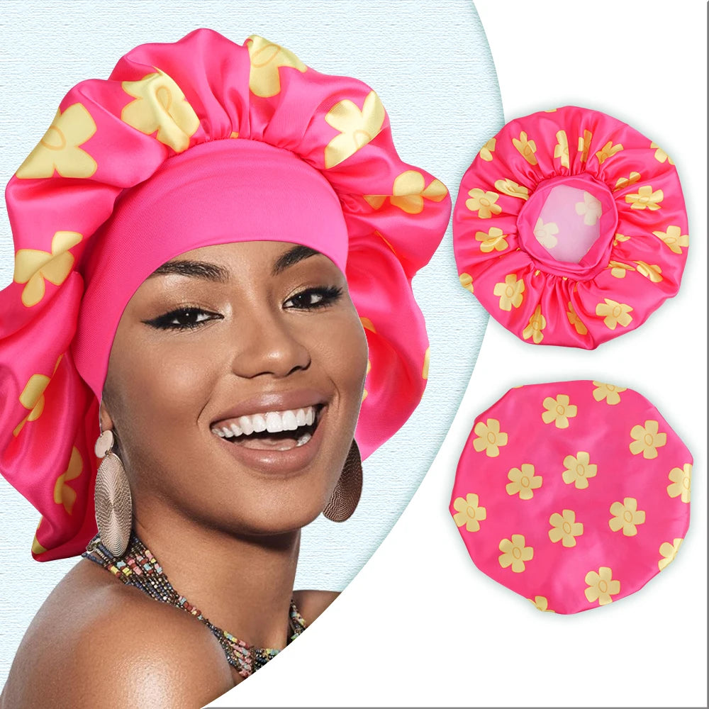 Atmungsaktive Schlafmütze mit Frucht und Tiermotiv für alle Haartypen