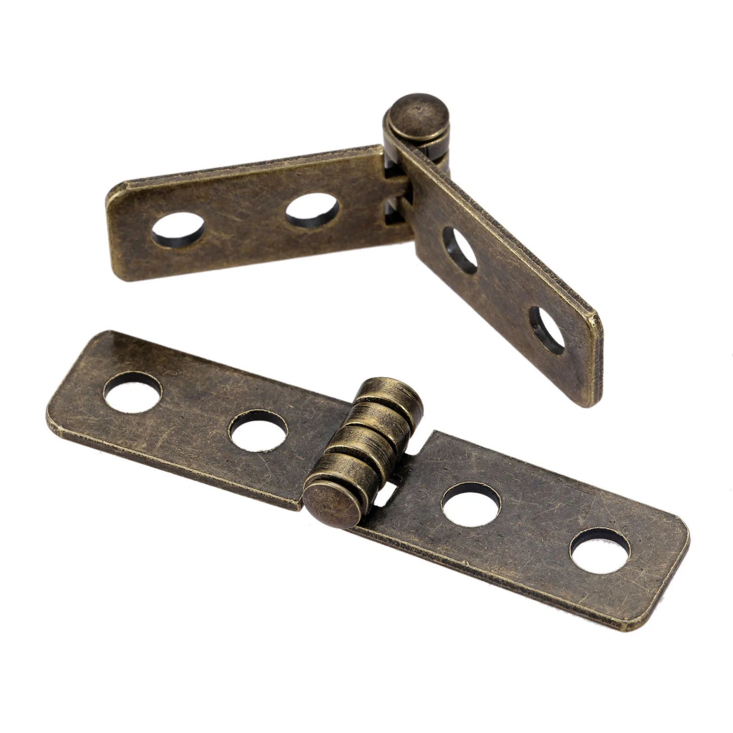 4 Stück antike Bronze Scharniere für Möbel, DIY-Projekte