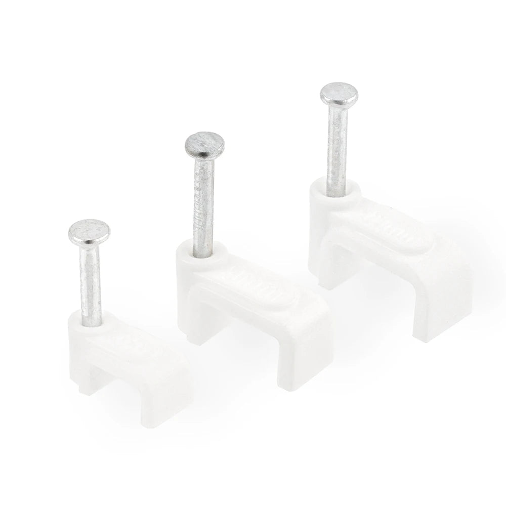 100x Flache Kabelklemmen Set für Drahtmanagement 4-14mm - Kabelhalter