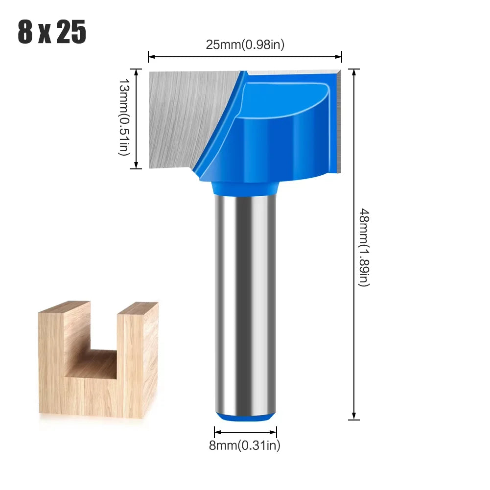 8mm VHM Router Bit für Holzbearbeitung mit sauberer Gravur