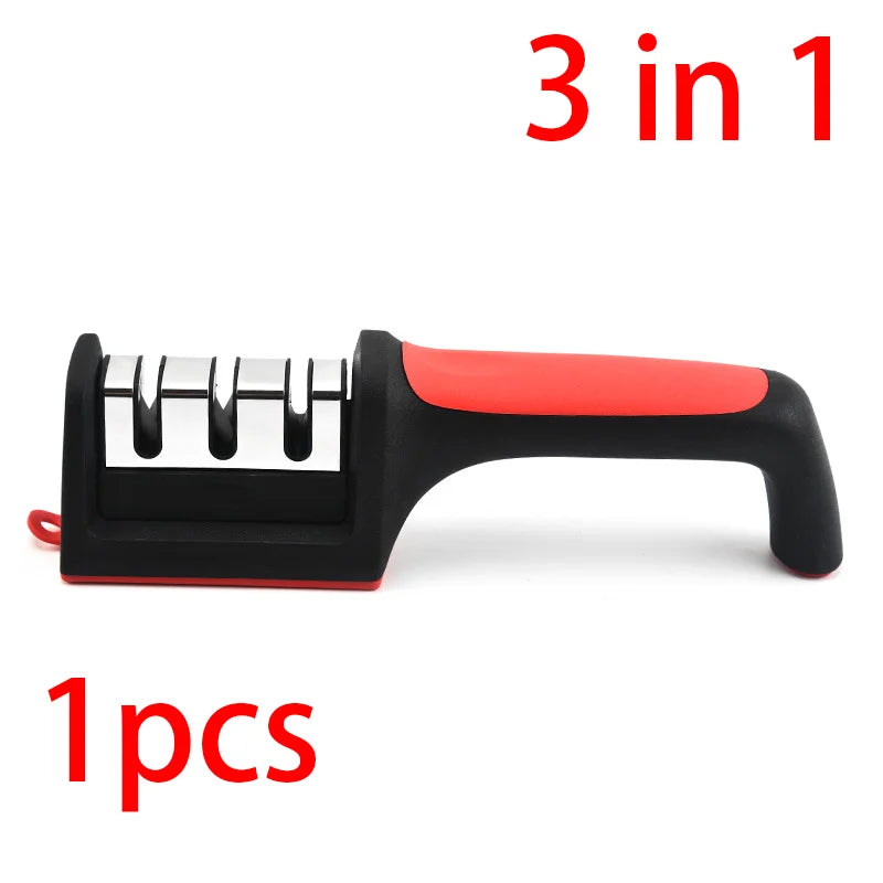 3/4 Segment Messerschärfer Keramik Aluminiumlegierung Handheld Küche