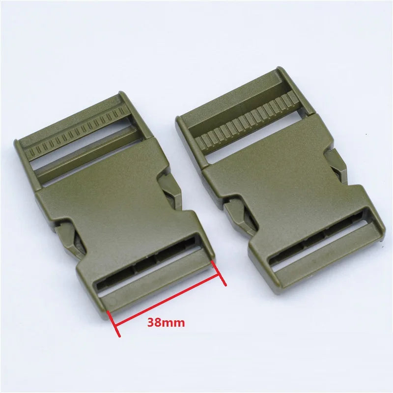 2x Kunststoff Schnallen doppelt verstellbar 20-50mm für Rucksack Gürtel