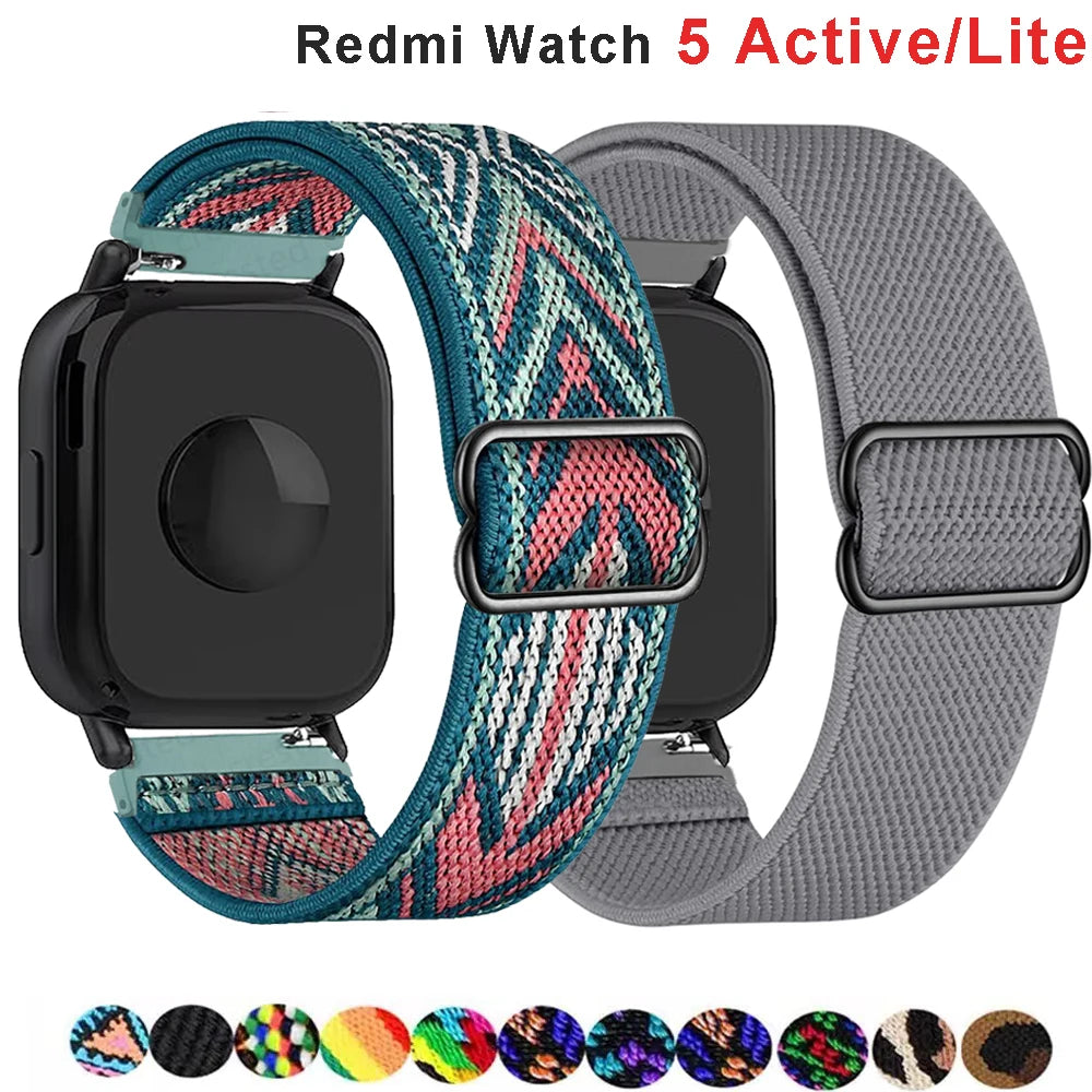 Verstellbares Nylonarmband für Redmi Watch 5 Active - Lite – Elastisch - Strapazierfähig