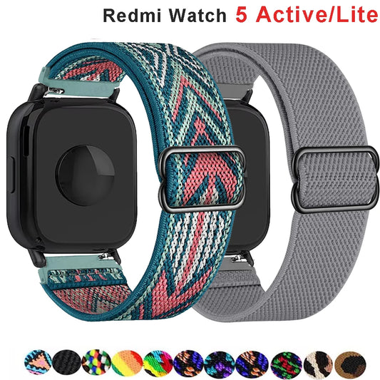 Verstellbares Nylonarmband für Redmi Watch 5 Active - Lite – Elastisch - Strapazierfähig