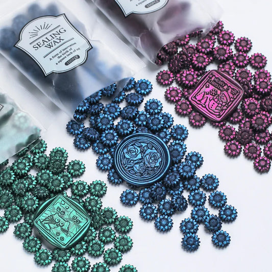 100 Schillernde Siegelwachs Perlen für stilvolle DIY Projekte
