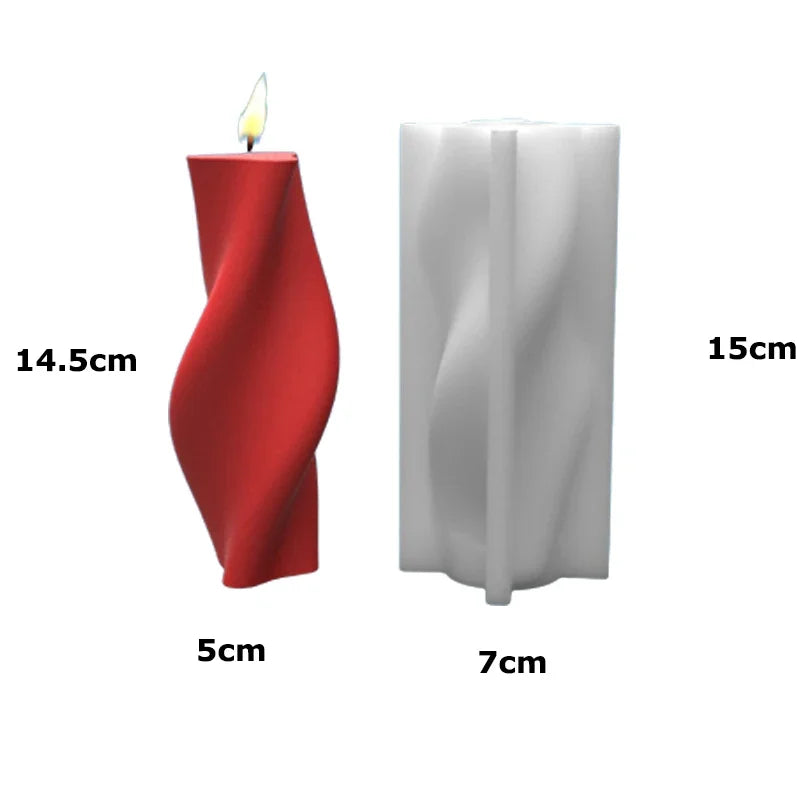 DIY Silikon Kerzenform für einzigartige Wellen Säulenkerzen