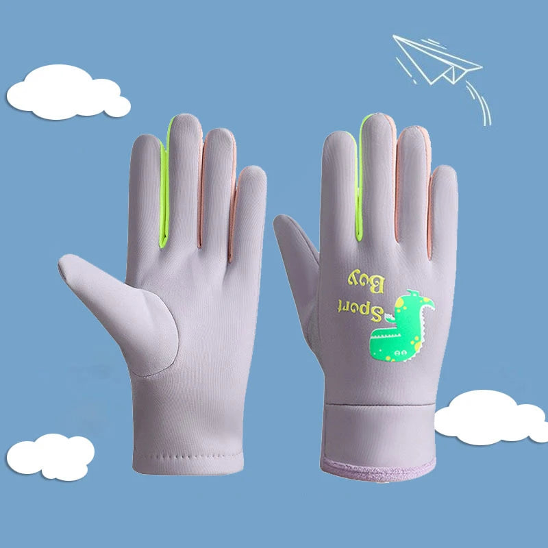 Winter Kinderhandschuhe Vollfinger warm wasserdicht winddicht leuchtend