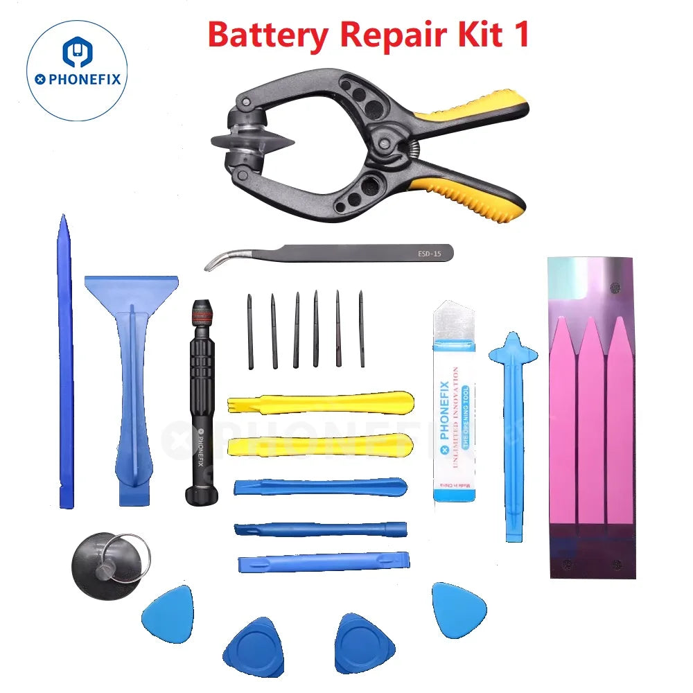 Professionelles Reparaturset mit Schraubendreher Hebel Saugnapf für iPhone