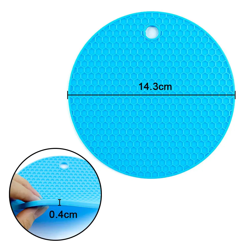 Vielseitige Silikon Matte Anti Rutsch Untersetzer für Küche und Tisch