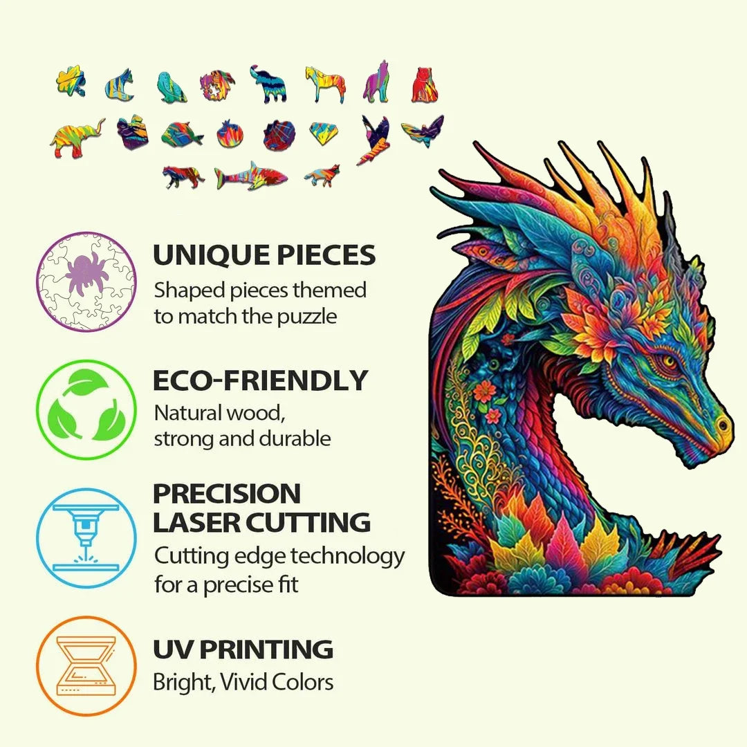 3D-Tiger-Puzzle aus Holz – Gehirntraining für Erwachsene & Kinder-Yabubest - Home & More