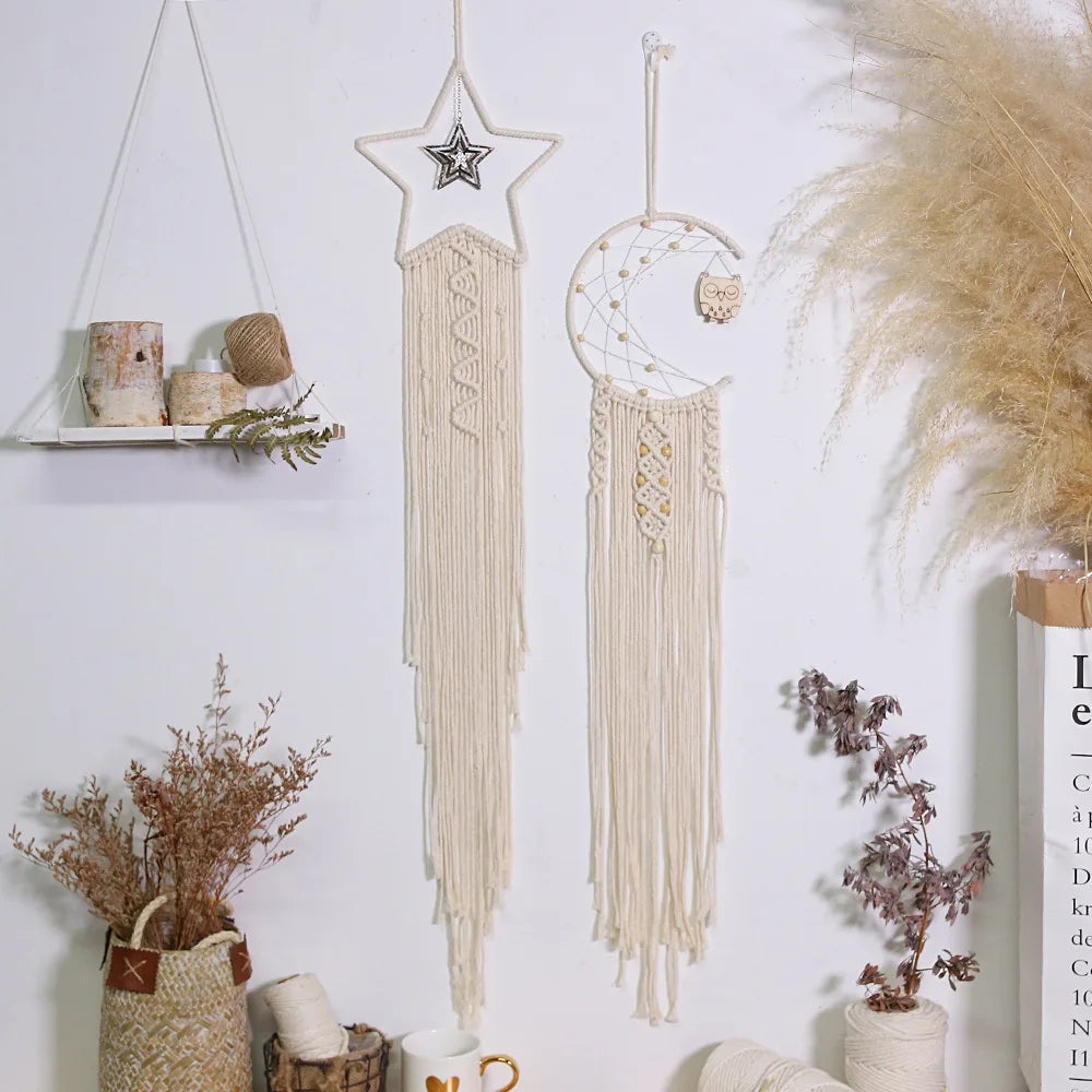 Baum des Lebens Traumfaenger Makramee Boho Wandbehang fuer Zuhaus