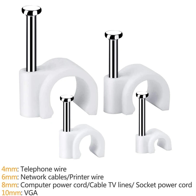 Vielseitige runde Kabelbinderhalter für sicheres Kabelmanagement