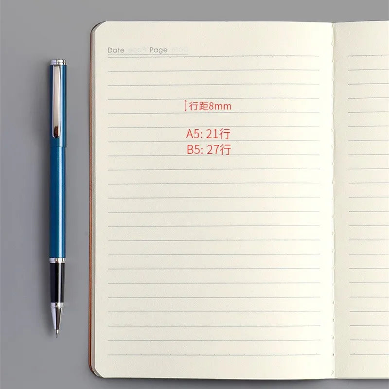 Notizbuch A4 A5 B5 – liniert, kariert oder blanko für Büro und Schule-Yabubest - Home & More