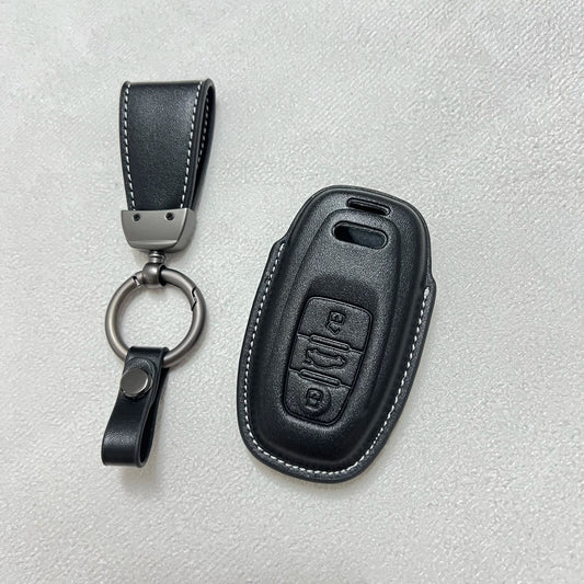 Premium Leder Schlüsselhülle für Audi Modelle Schutz - Eleganz