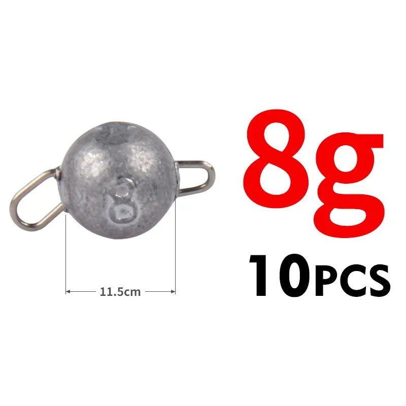 Jig Kopf Angelhaken ohne Widerhaken Tiefwasser 2g 4g 6g Stahllegierung