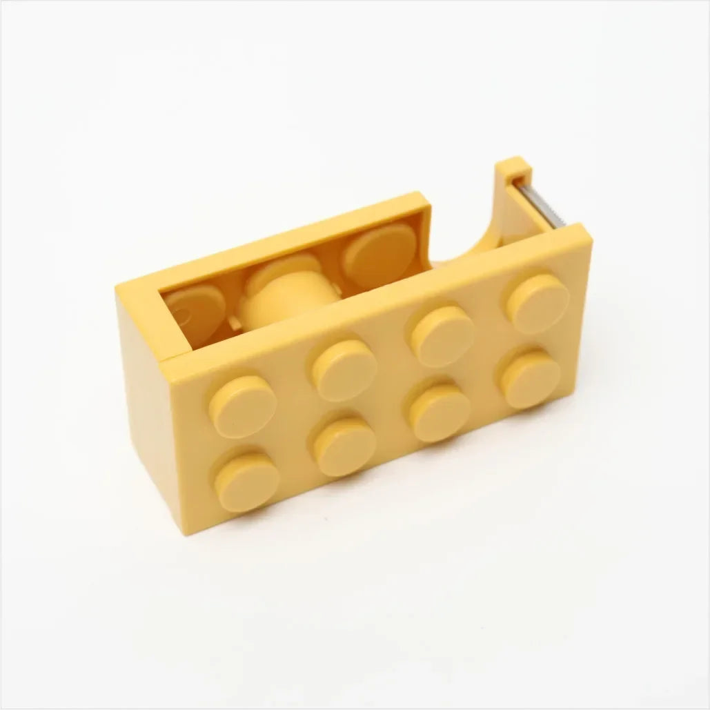 Blockförmiger Klebebandschneider mit scharfem Metallschneideblatt, stapelbar und ergonomisch