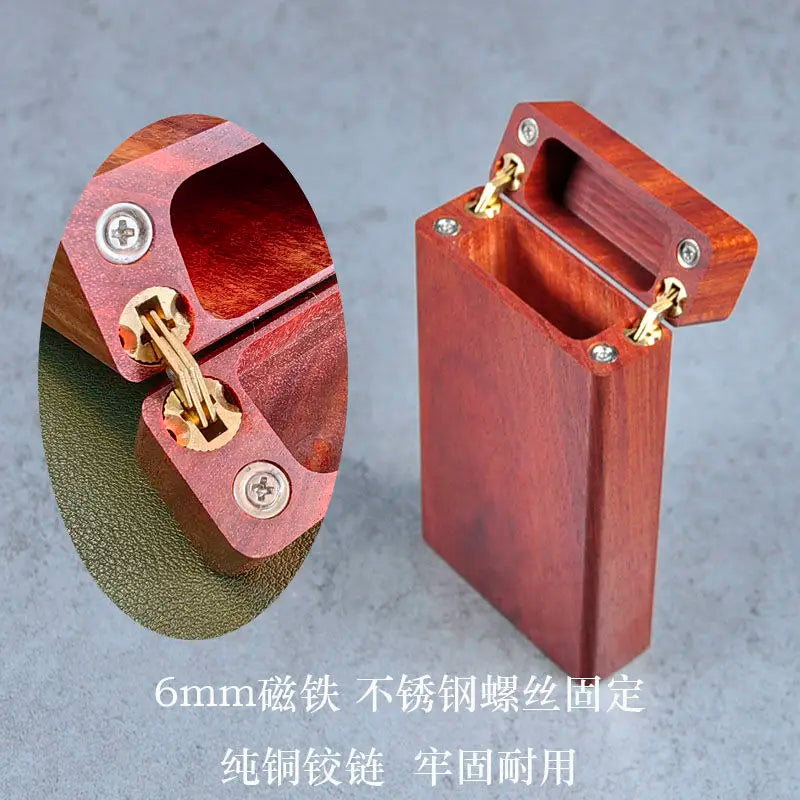 Handgefertigtes ausgehöhltes Sandelholz Zigarettenetui