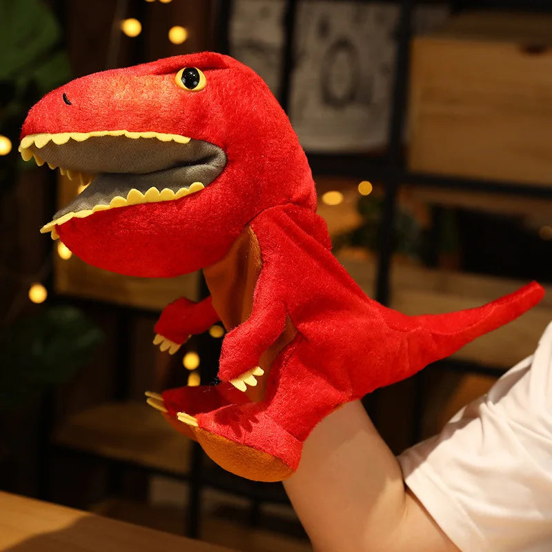 Niedliche Dinosaurier-Handpuppen mit bewegbarem Mund