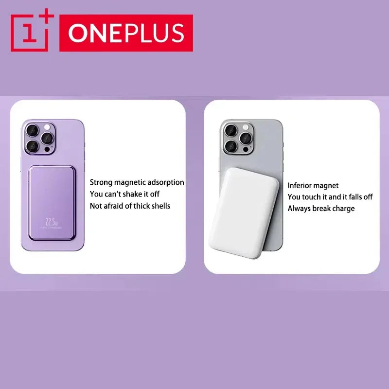 Magnetische Power Bank 50000mAh Schnellladung Kabellos für Mobilgeräte