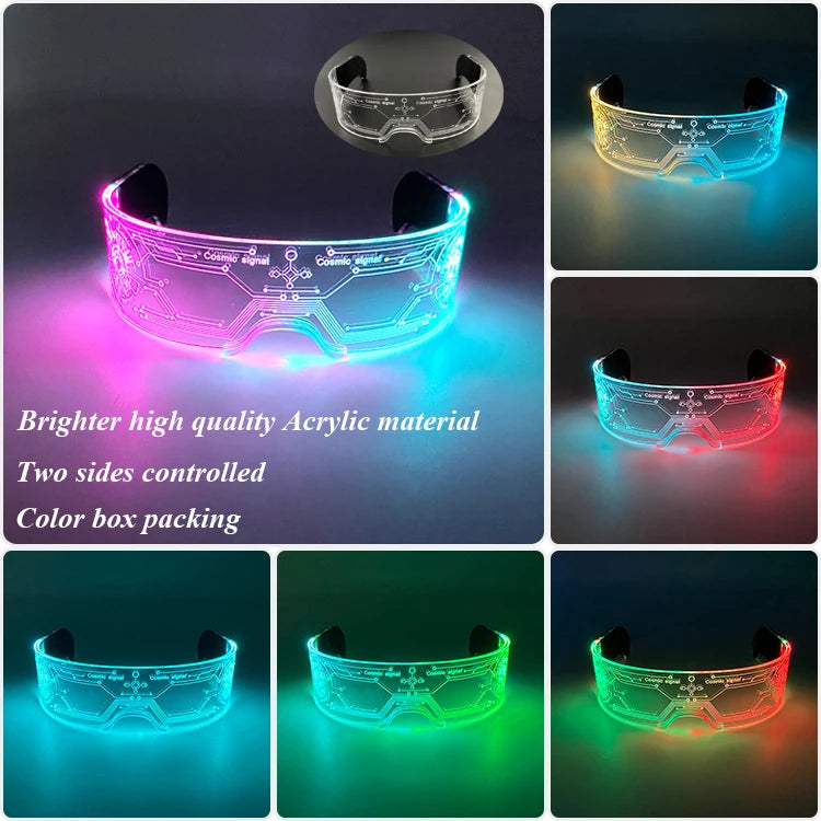 Leuchtende LED Partybrille für unvergessliche Anlässe