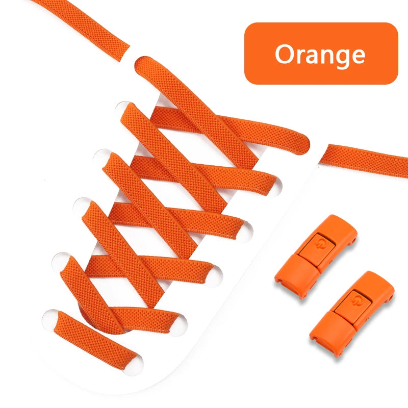 Bunte Press Lock Schnürsenkel ohne Binden – Elastisch für Sport & Alltag