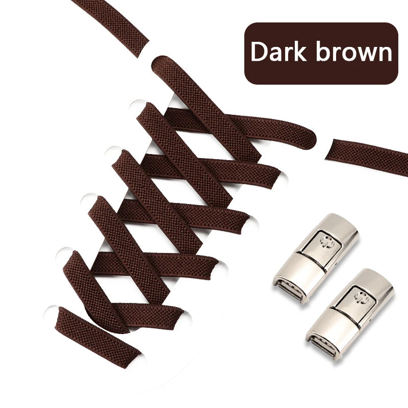 No Tie elastische flache Schnürsenkel mit Press Lock für Kinder und Erwachsene