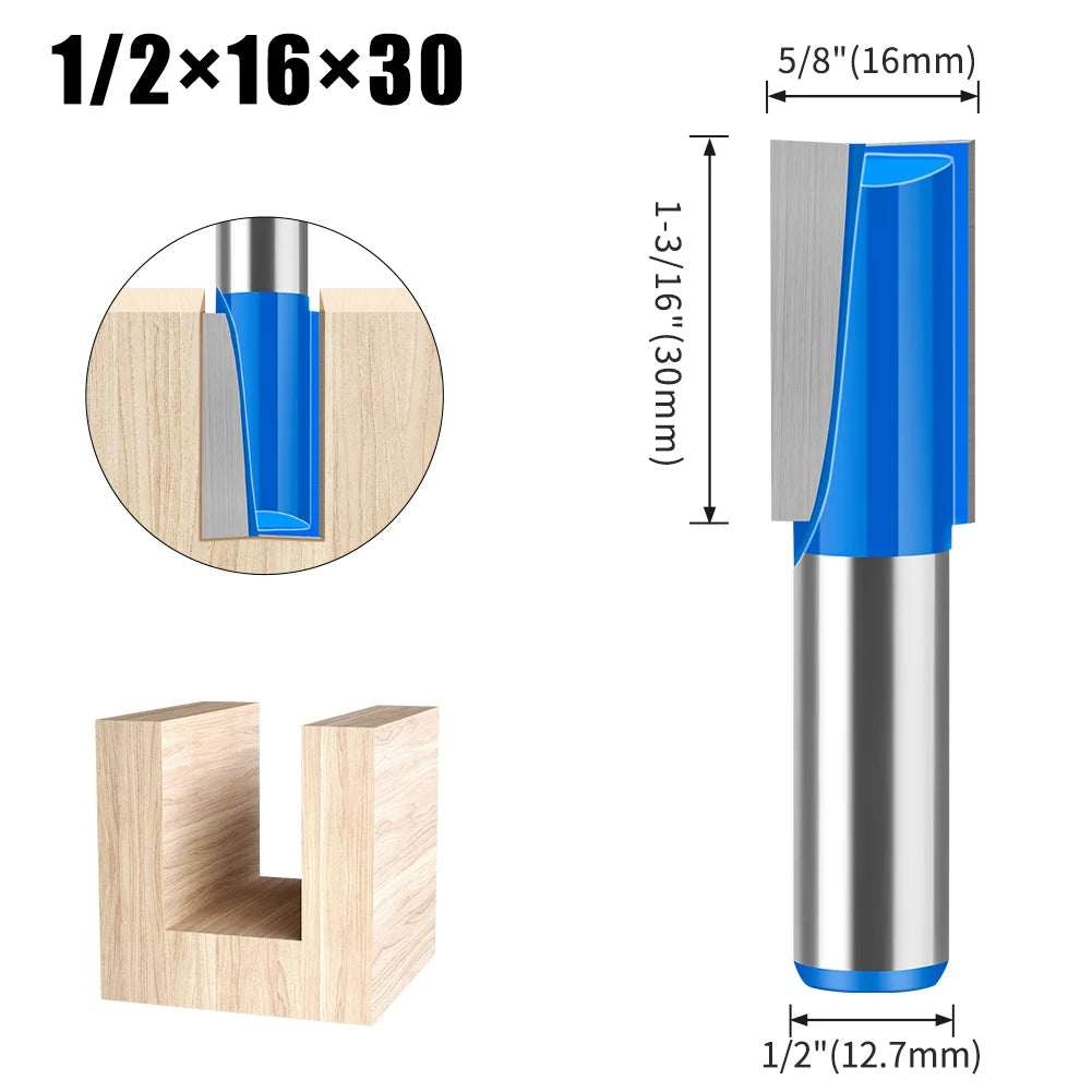 12mm Schaft Verlängert Bodenfräsen Router Bit Fräser Holzwerkzeug