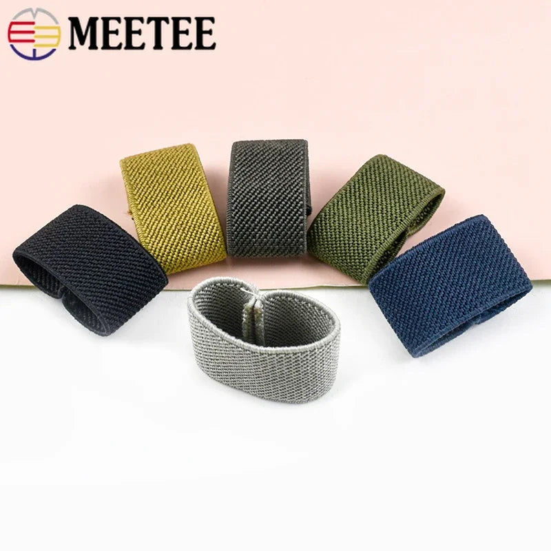 5-50 Stück Nylon Elastische Gürtel Schlaufen Clips Schnallen DIY Zubehör