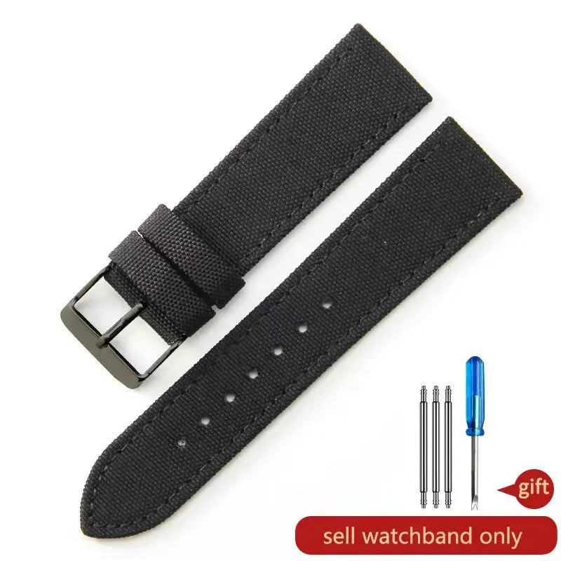 Robustes Nylon Uhrenarmband Army Style 18-24mm für viele Uhren