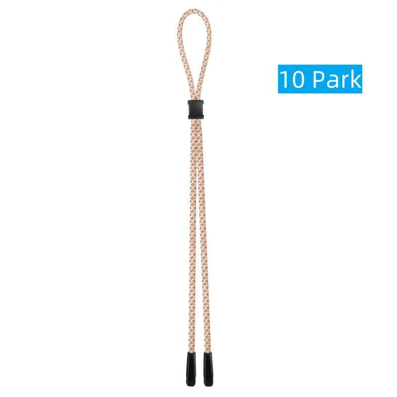 10 Stück reflektierende Brillenbänder Dual-Loch für sicheren Halt Nacht