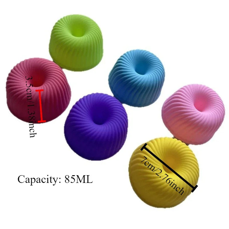 Silikon Backform für Crème Brûlée, Cupcakes, Muffins und Donuts