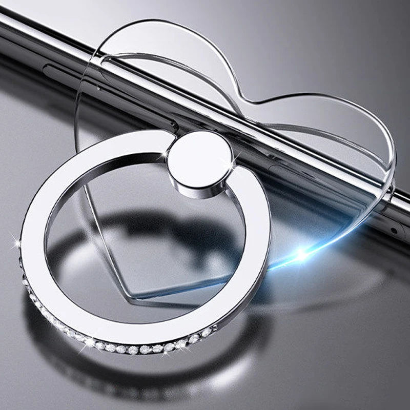 Transparenter Handy Ringhalter Ständer 360 Grad Fingergriff für Hüllen