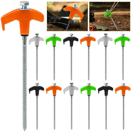 Schraube Anker Zeltnagel 20cm Carbon Stahl Camping Hering Outdoor